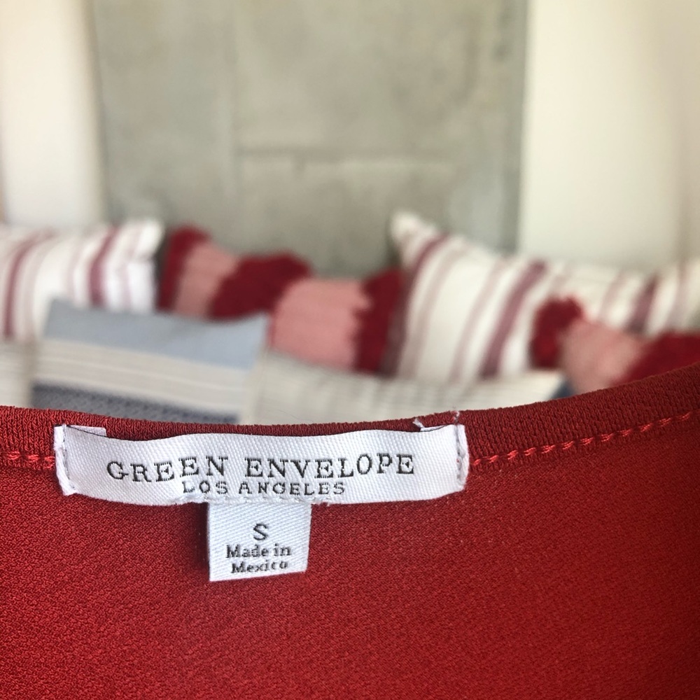 3/4 Sleeve Blouse In Rust - Picture 3 of 3